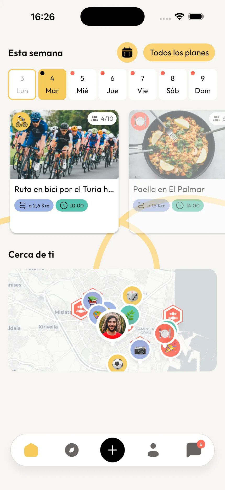 Captura de vibeelo: Descubrir